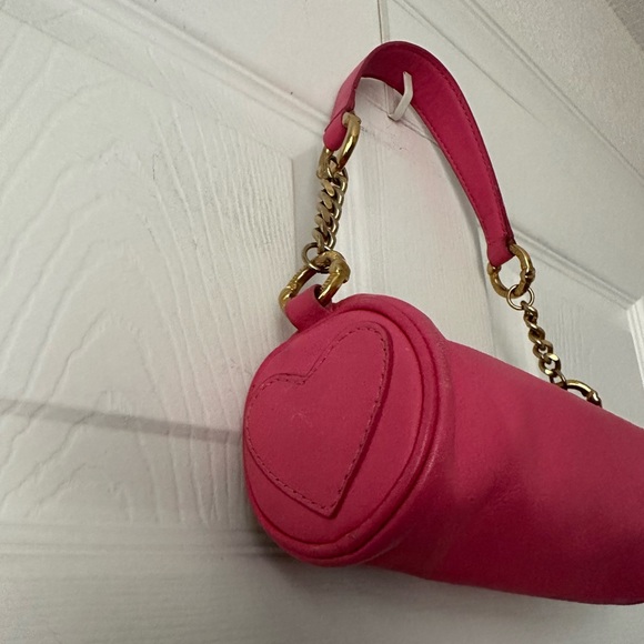 Y2K VTG Rare Juicy Couture "Keep Him" Hot Pink Barrel Purse Bag - Picture 4 of 10